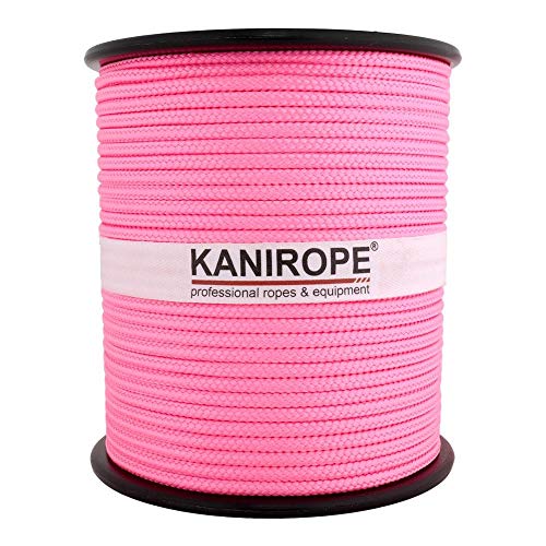 Kanirope® PP Seil Polypropylenseil MULTIBRAID 3mm 100m Farbe Fluorpink (3250) 16x geflochten von Kanirope