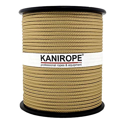 Kanirope® PP Seil Polypropylenseil MULTIBRAID 3mm 100m Farbe Gold (1345) 16x geflochten von Kanirope