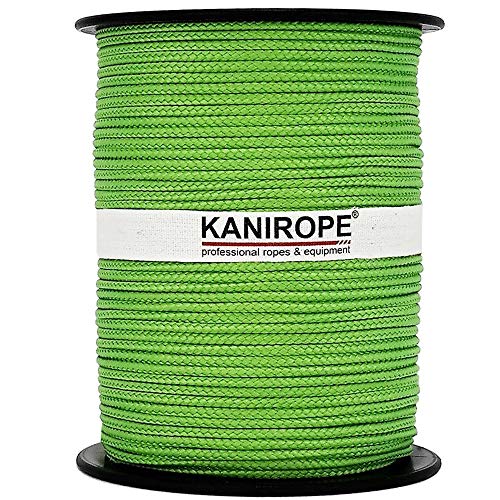 Kanirope® PP Seil Polypropylenseil MULTIBRAID 3mm 100m Farbe Kiwi (0599) 16x geflochten von Kanirope