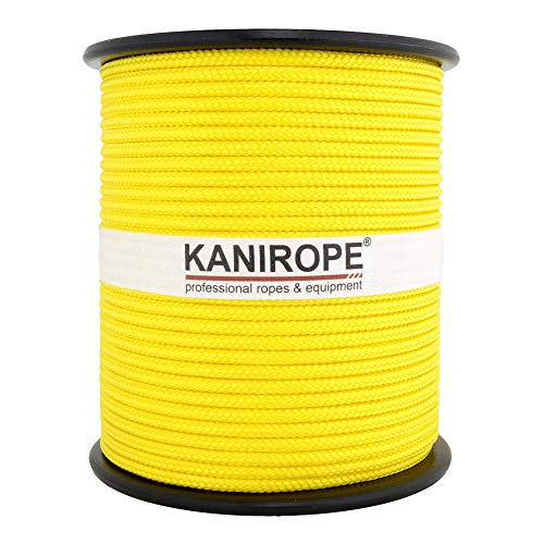 Kanirope® PP Seil Polypropylenseil MULTIBRAID 3mm 500m Farbe Gelb (1132) 16x geflochten von Kanirope