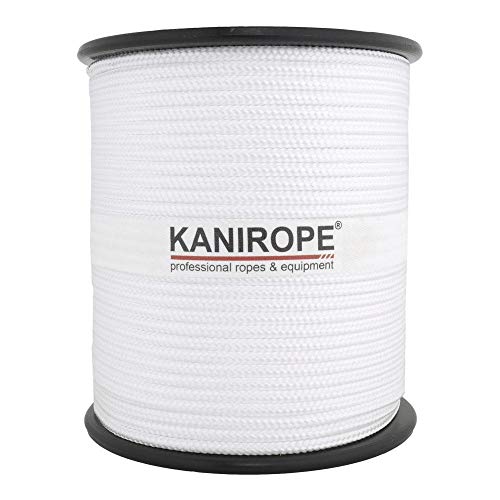 Kanirope® PP Seil Polypropylenseil MULTIBRAID 3mm 500m Farbe Weiß (0100) 16x geflochten von Kanirope