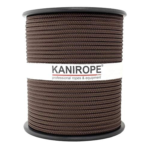 Kanirope® PP Seil Polypropylenseil MULTIBRAID 4mm 100m Farbe Braun (0124) 16x geflochten von Kanirope