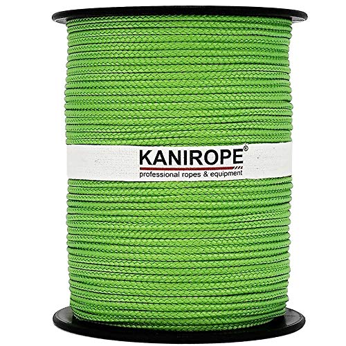 Kanirope® PP Seil Polypropylenseil MULTIBRAID 4mm 100m Farbe Kiwi (0599) 16x geflochten von Kanirope