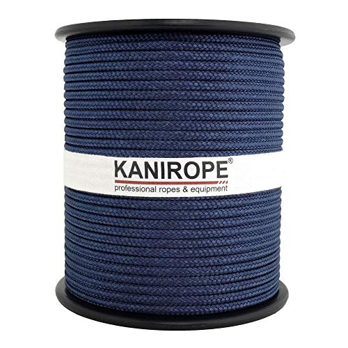 Kanirope® PP Seil Polypropylenseil MULTIBRAID 4mm 100m Farbe Marine (0112) 16x geflochten von Kanirope