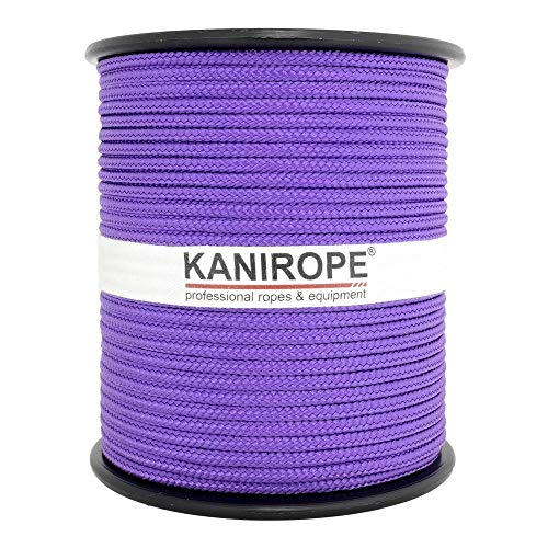 Kanirope® PP Seil Polypropylenseil MULTIBRAID 4mm 100m Farbe Violett (4327) 16x geflochten von Kanirope