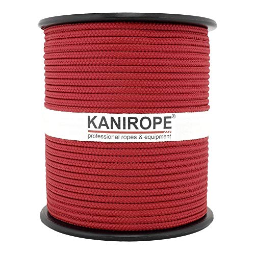 Kanirope® PP Seil Polypropylenseil MULTIBRAID 4mm 100m Farbe Bordeaux (0107) 16x geflochten von Kanirope