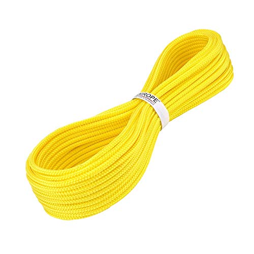 Kanirope® PP Seil Polypropylenseil MULTIBRAID 4mm 50m Farbe Gelb (1132) 16x geflochten von Kanirope