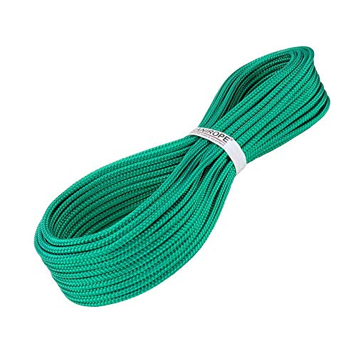 Kanirope® PP Seil Polypropylenseil MULTIBRAID 4mm 50m Farbe Grün (0117) 16x geflochten von Kanirope