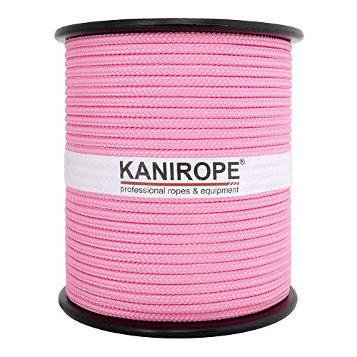 Kanirope® PP Seil Polypropylenseil MULTIBRAID 5mm 100m Farbe Rosa (4028) 16x geflochten von Kanirope