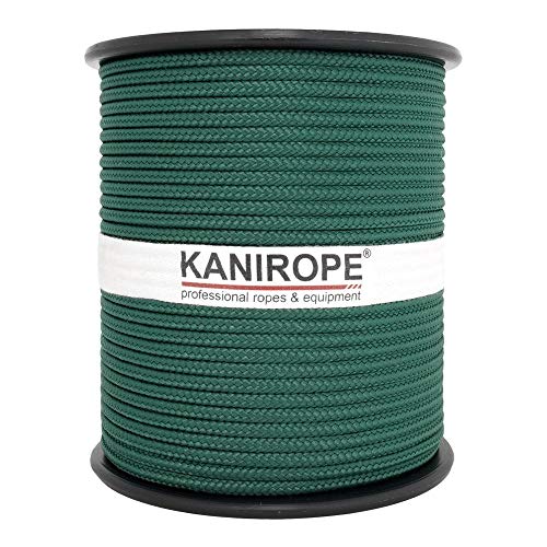 Kanirope® PP Seil Polypropylenseil MULTIBRAID 5mm 100m Farbe Tannengrün (2564) 16x geflochten von Kanirope