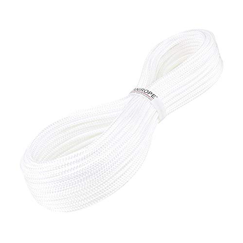 Kanirope® PP Seil Polypropylenseil MULTIBRAID 5mm 50m Farbe Weiß (0100) 16x geflochten von Kanirope