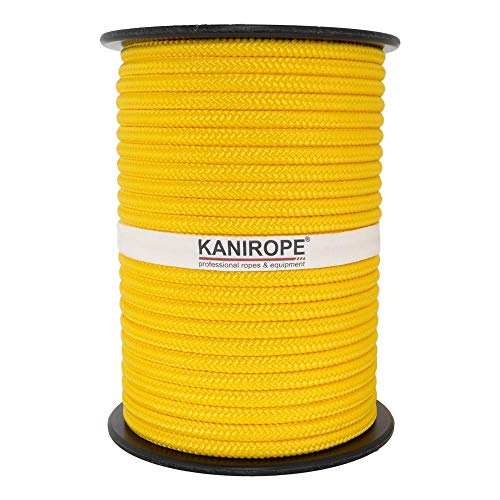 Kanirope® PP Seil Polypropylenseil MULTIBRAID 6mm 100m Farbe Kanariengelb (0120) 16x geflochten von Kanirope