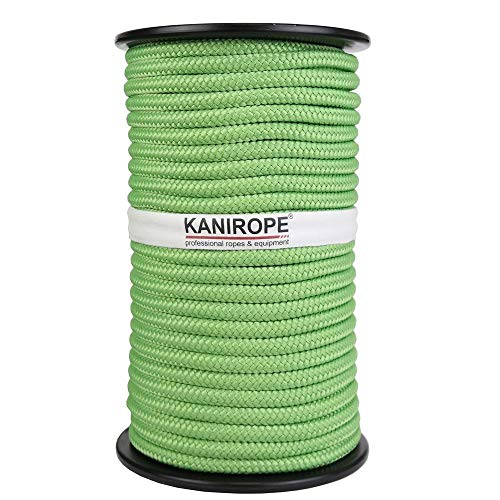 Kanirope® PP Seil Polypropylenseil MULTIBRAID 6mm 100m Farbe Kiwi (0599) 16x geflochten von Kanirope