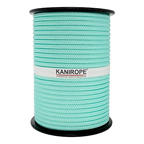 Kanirope® PP Seil Polypropylenseil MULTIBRAID 6mm 100m Farbe Mint (2832) 16x geflochten von Kanirope