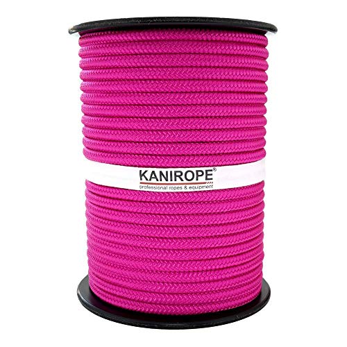 Kanirope® PP Seil Polypropylenseil MULTIBRAID 6mm 100m Farbe Pink (3150) 16x geflochten von Kanirope