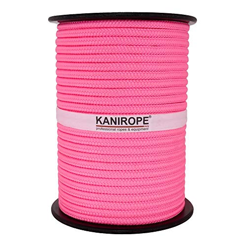 Kanirope® PP Seil Polypropylenseil MULTIBRAID 8mm 100m Farbe Fluorpink (3250) 16x geflochten von Kanirope