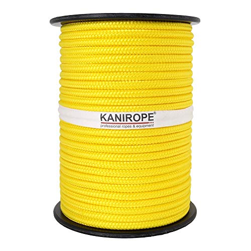 Kanirope® PP Seil Polypropylenseil MULTIBRAID 8mm 100m Farbe Gelb (1132) 16x geflochten von Kanirope