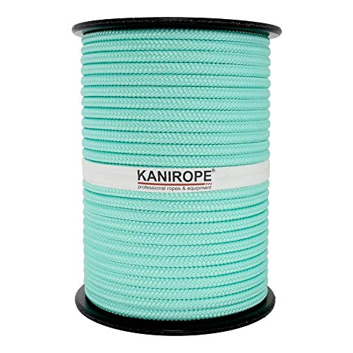 Kanirope® PP Seil Polypropylenseil MULTIBRAID 8mm 100m Farbe Mint (2832) 16x geflochten von Kanirope