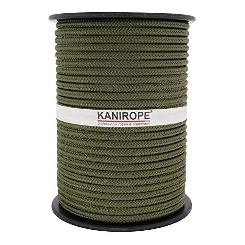 Kanirope® PP Seil Polypropylenseil MULTIBRAID 8mm 100m Farbe Oliv (2802) 16x geflochten von Kanirope