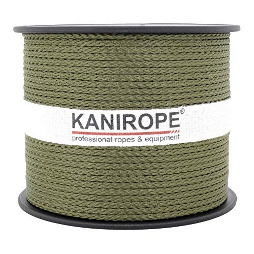 Kanirope® PP Seil Polypropylenseil MULTIBRAID 2mm 100m Farbe Oliv (2802) 8x geflochten von Kanirope