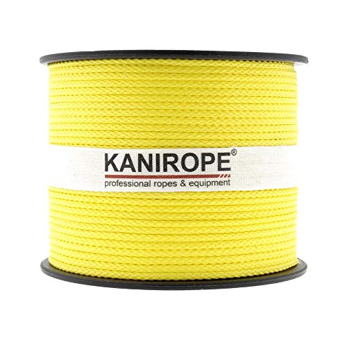 Kanirope® PP Seil Polypropylenseil MULTIBRAID 2mm 500m Farbe Gelb (1132) 8x geflochten von Kanirope