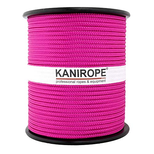 Kanirope® PP Seil Polypropylenseil MULTIBRAID 3mm 100m Farbe Pink (3150) 16x geflochten von Kanirope