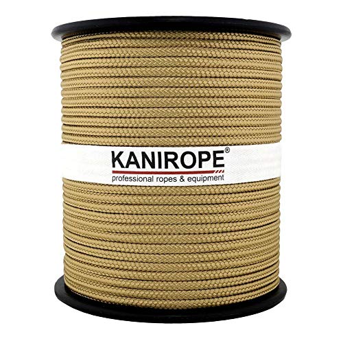 Kanirope® PP Seil Polypropylenseil MULTIBRAID 5mm 100m Farbe Gold (1345) 16x geflochten von Kanirope