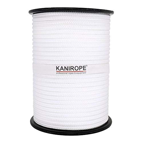 Kanirope® PP Seil Polypropylenseil MULTIBRAID 8mm 100m Farbe Weiß (0100) 16x geflochten von Kanirope