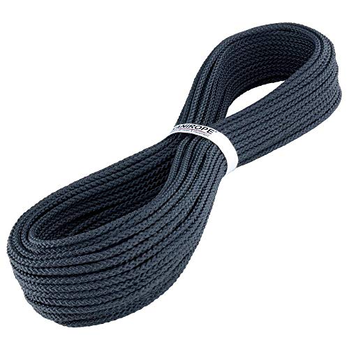 Kanirope® Polyesterseil Seil Polyester POLYBRAID 3mm 50m Schwarz 8-fach geflochten von Kanirope