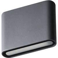 LED Außenleuchte Up Down Grau Aluminium IP54 Fassade von Kanlux