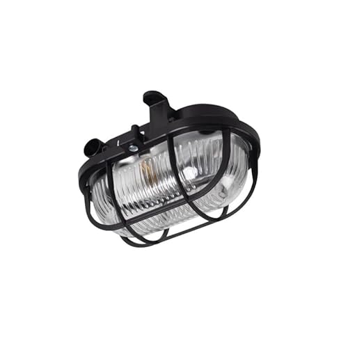 Kanlux Bullauge 1 x E27 Wasserdicht IP54 rechteckig schwarz von Kanlux