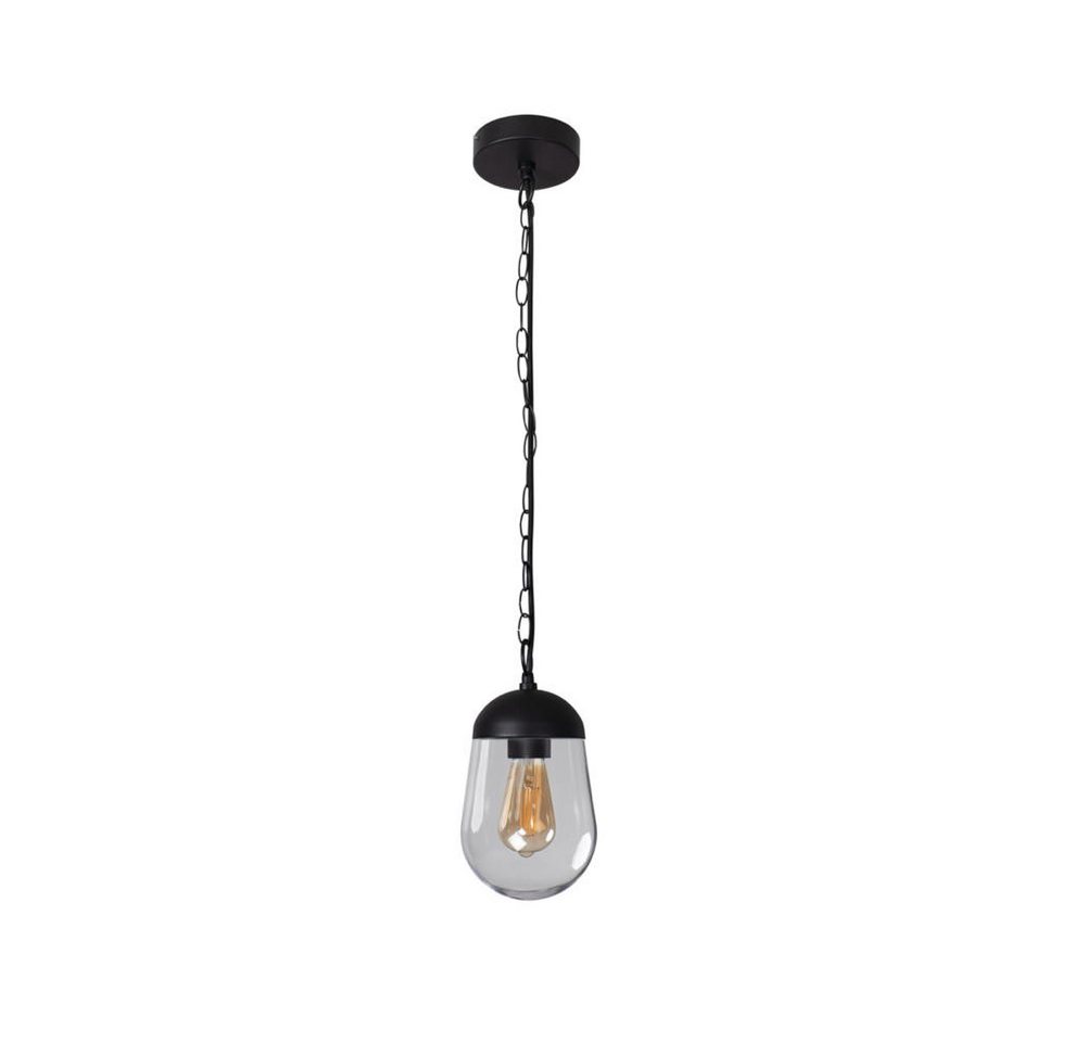 Kanlux Deckenleuchte Pendelleuchte Liego in Schwarz E27 IP44, keine Angabe, Leuchtmittel enthalten: Nein, warmweiss, Aussenlampe, Aussenwandleuchte, Outdoor-Leuchte von Kanlux