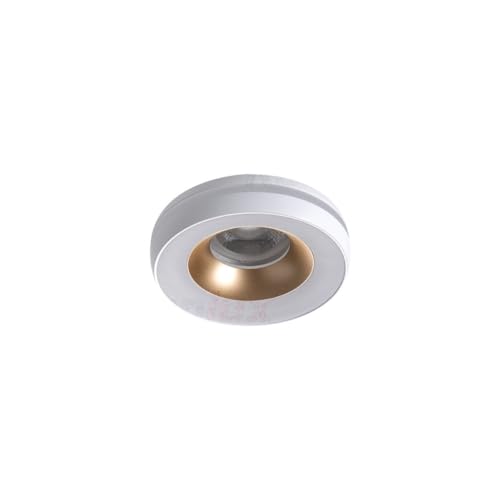 Kanlux Halterung für Einbaustrahler, Deckenleuchte, Weiß/Gold, Durchmesser 96 mm, GU10/GU5.3 von Kanlux