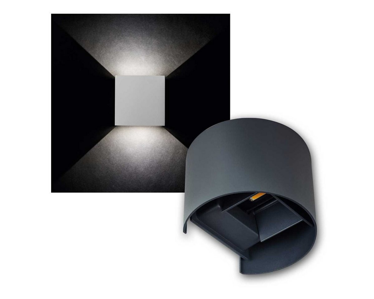 Kanlux LED Außen-Wandleuchte LED Außen-Wandleuchte REKA rund graphit-grau IP54, neutralweiß Kanlux LED Außen-Wandleuchte LED Außen-Wandleuchte REKA rund graphit-grau IP54, neutralweiß von Kanlux