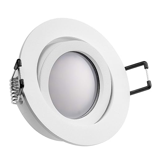 Kanlux LED Einbaustrahler Set Weiß matt 5W DIMMBAR LED GU10 Deckenstrahler - Spots - Deckenspots - Deckspot von Kanlux