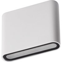 LED Wandlampe außen Weiß IP54 flach Up Down Aluminium von Kanlux