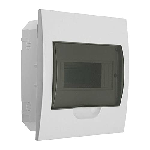Sicherungskasten Kleinverteiler IP40 Unterputz Unterverteilung 1-reihig 8 Module 1x8 einreihig mit DIN-Schiene Unterputz-Verteiler Verteilerkästen Ein von Kanlux