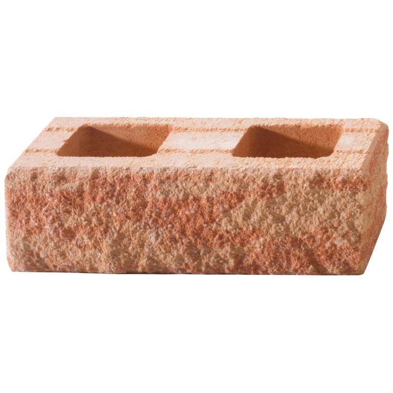 Kann Bruchsteinmauer Endelement Sandsteinfarben 50 cm x 25 cm x 15 cm von Kann