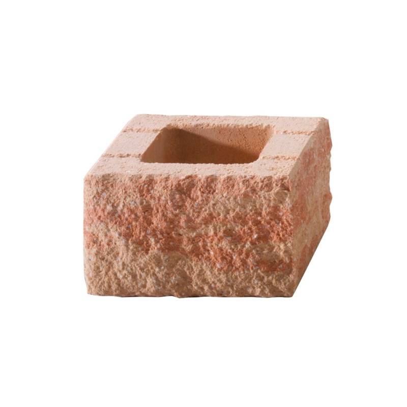 Kann Bruchsteinmauer Halbelement Sandsteinfarben 25 cm x 25 cm x 15 cm von Kann