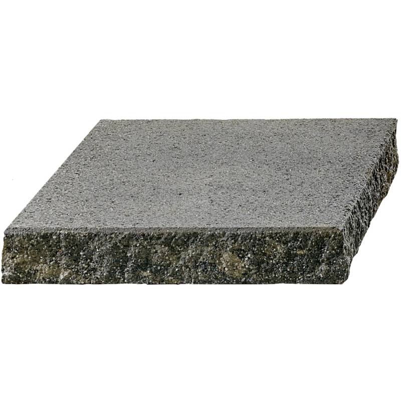 Kann Bruchsteinmauer Pfeilerabdeckplatte Grau-Anthrazit 47,2 cm x 47,2 cm x 8 cm von Kann