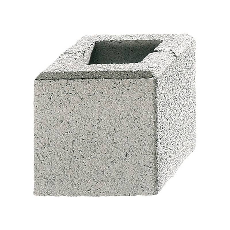 Kann Gartenmauer Gomera Halbstein Weiß 20 cm x 20 cm x 20 cm von Kann
