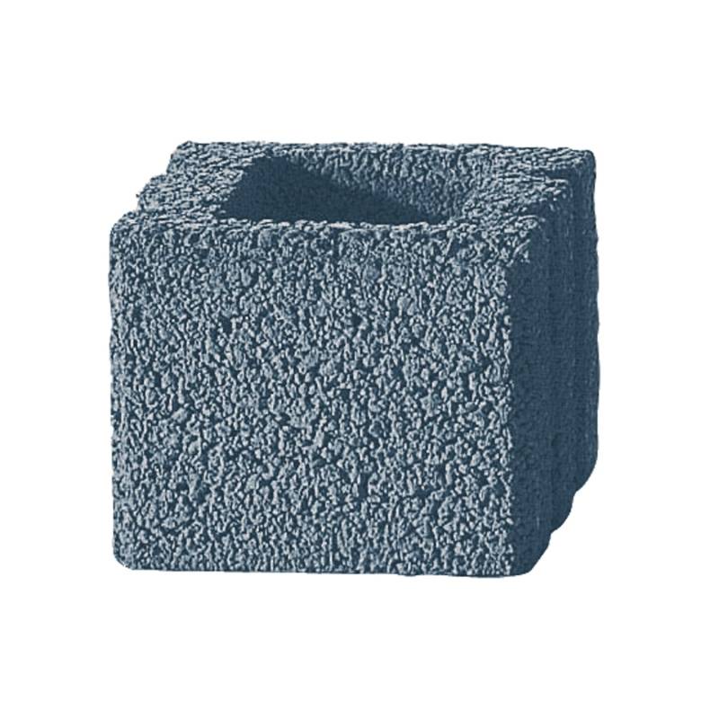 Kann Gartenmauer Halbstein Grau 25 cm x 25 cm x 20 cm von Kann