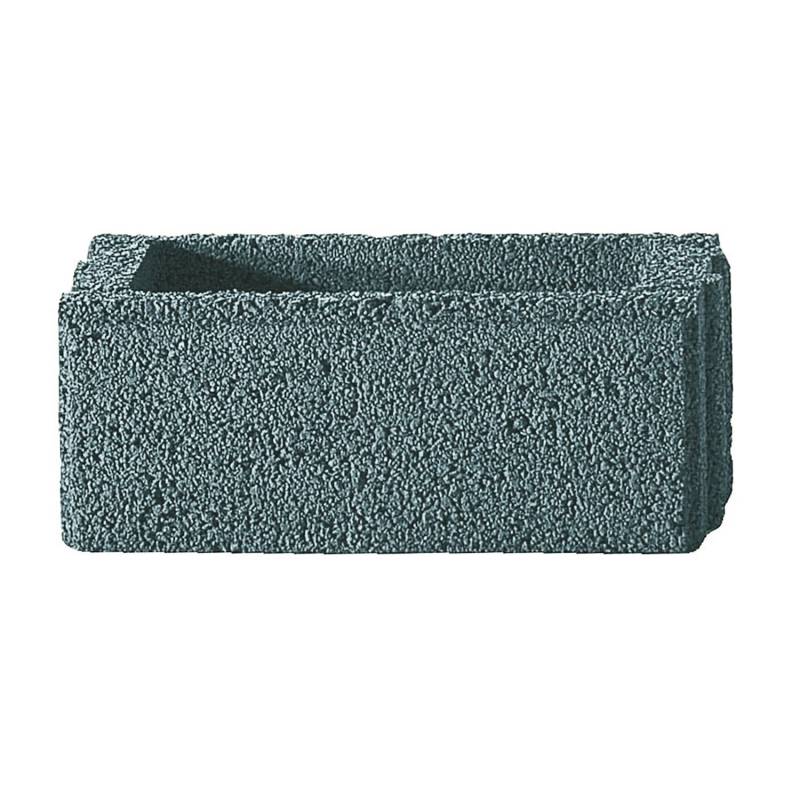 Kann Gartenmauer Normalstein Grau 50 cm x 20 cm x 25 cm von Kann
