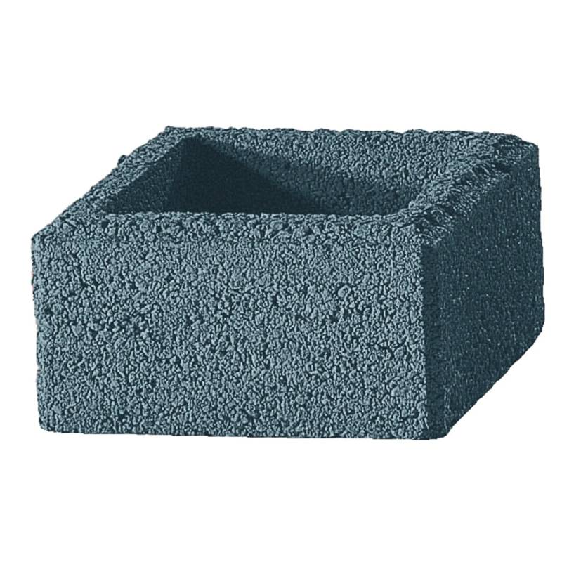 Kann Gartenmauer Pfeilerelement Grau 37 cm x 37 cm x 20 cm von Kann
