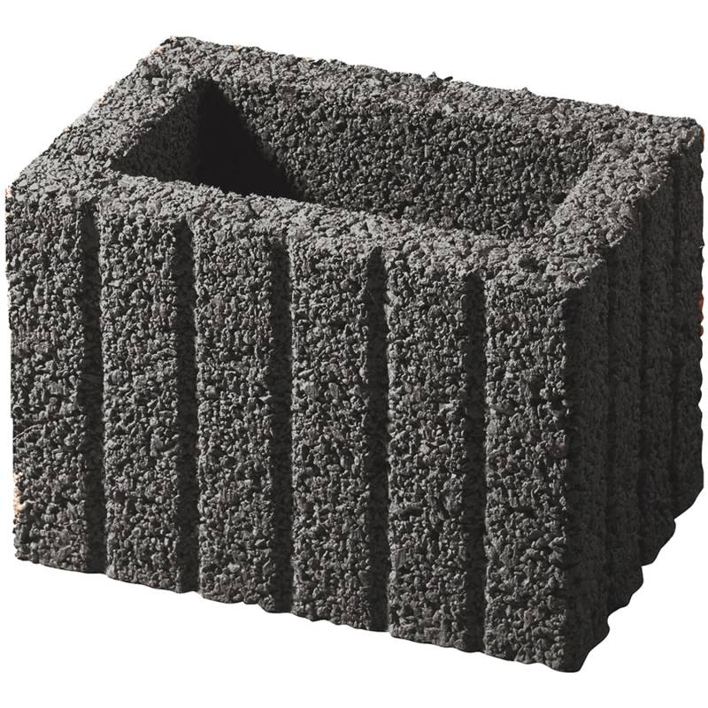 Kann Pflanzstein Mini Anthrazit 30 cm x 20 cm x 20 cm von Kann