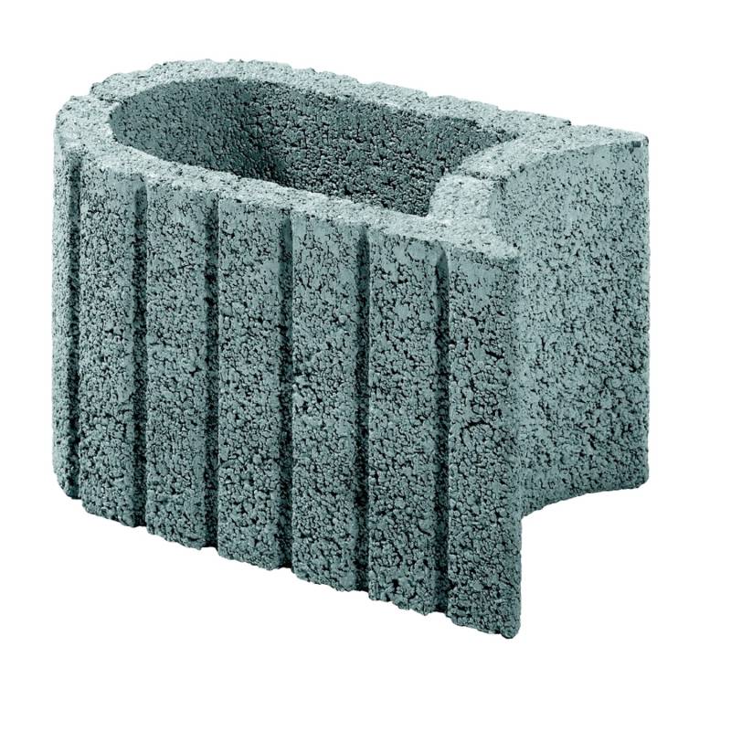 Kann Pflanzstein Mini Plus Grau 35 cm x 20 cm x 20 cm von Kann