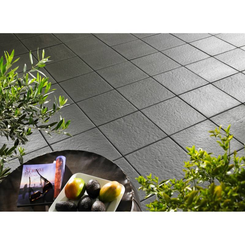 Kann Terrassenplatte Sincera Anthrazit 40 cm x 40 cm x 3,8 cm von Kann