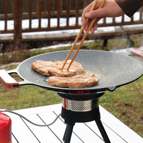Kanoauo Grillpfanne Für Herd - Camping Bratpfanne Mit Griffen | Grillplatte Für Grillen Braten Schmoren Küche Outdoor Barbecue Camping Reisen Kanoauo Grillpfanne Für Herd - Camping Bratpfanne Mit Griffen | Grillplatte Für Grillen Braten Schmoren Küche Outdoor Barbecue Camping Reisen von Kanoauo