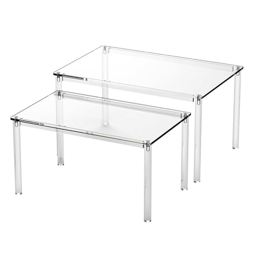 Kanoauo Schrankorganiser Regalbrett - Schrank Präsentationsregal Aus Acryl,2 Stücke Platzsparende Schreibtisch Vitrine Theke Halterung Für Schlafzimmer Badezimmer Wohnzimmer Kaffee Station Kanoauo Schrankorganiser Regalbrett - Schrank Präsentationsregal Aus Acryl,2 Stücke Platzsparende Schreibtisch Vitrine Theke Halterung Für Schlafzimmer Badezimmer Wohnzimmer Kaffee Station von Kanoauo