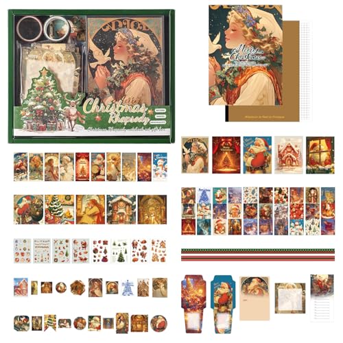 Kanoauo Weihnachtsaufkleber Mit Notizblock,Weihnachtliche Motivaufkleber Mit Haftnotizen - Weihnachts-Aufkleber-Set für Erwachsene und Kinder zur Dekoration für Zuhause Telefon und Tasse Kanoauo Weihnachtsaufkleber Mit Notizblock,Weihnachtliche Motivaufkleber Mit Haftnotizen - Weihnachts-Aufkleber-Set für Erwachsene und Kinder zur Dekoration für Zuhause Telefon und Tasse von Kanoauo